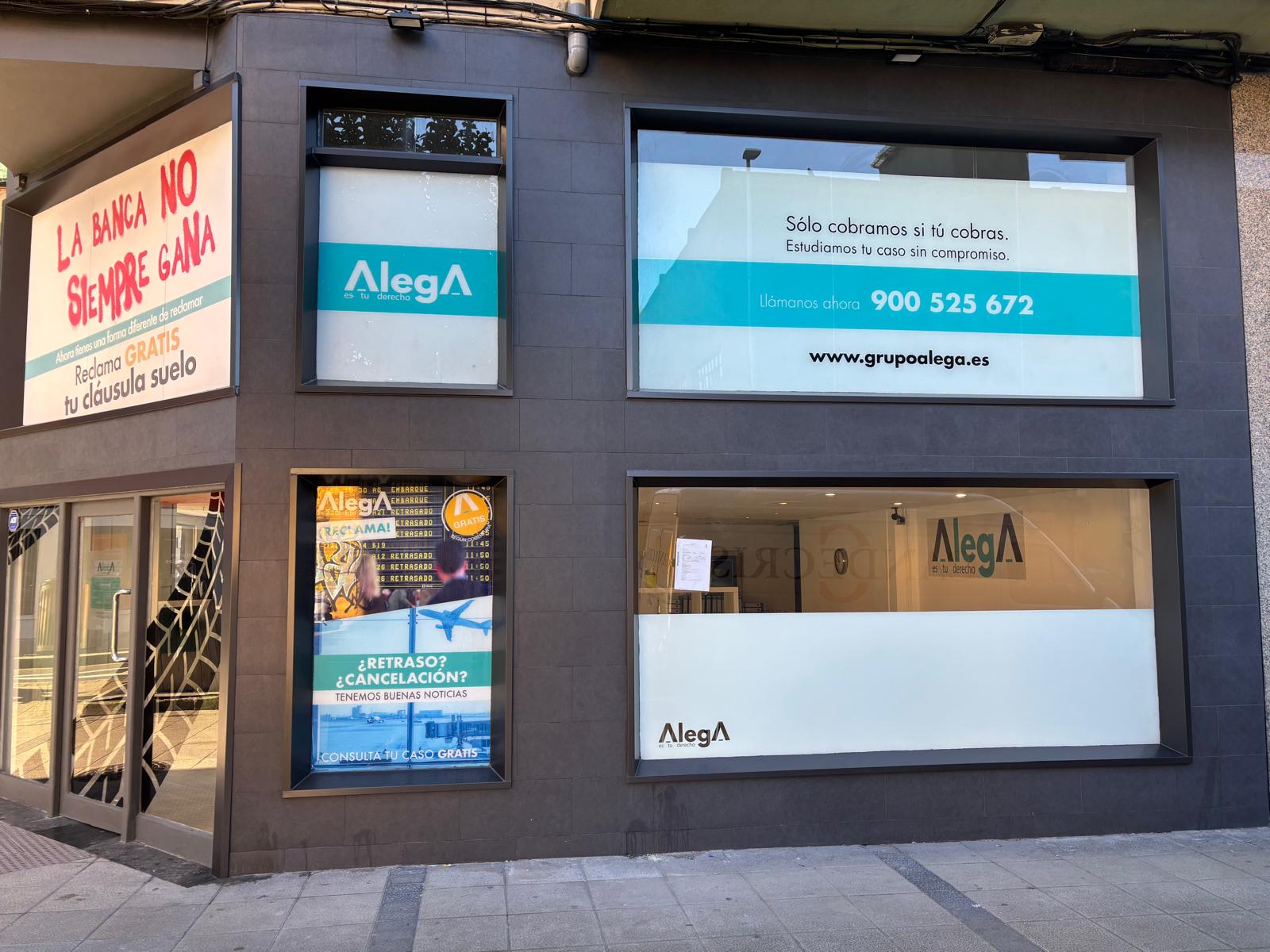 Rehabilitación de Fachada e interiores en OFICINA ALEGA Santander. Construcciones y reformas Candecris.